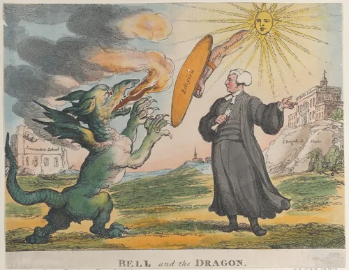 Bell and the Dragon by Thomas Rowlandson, print, 1811