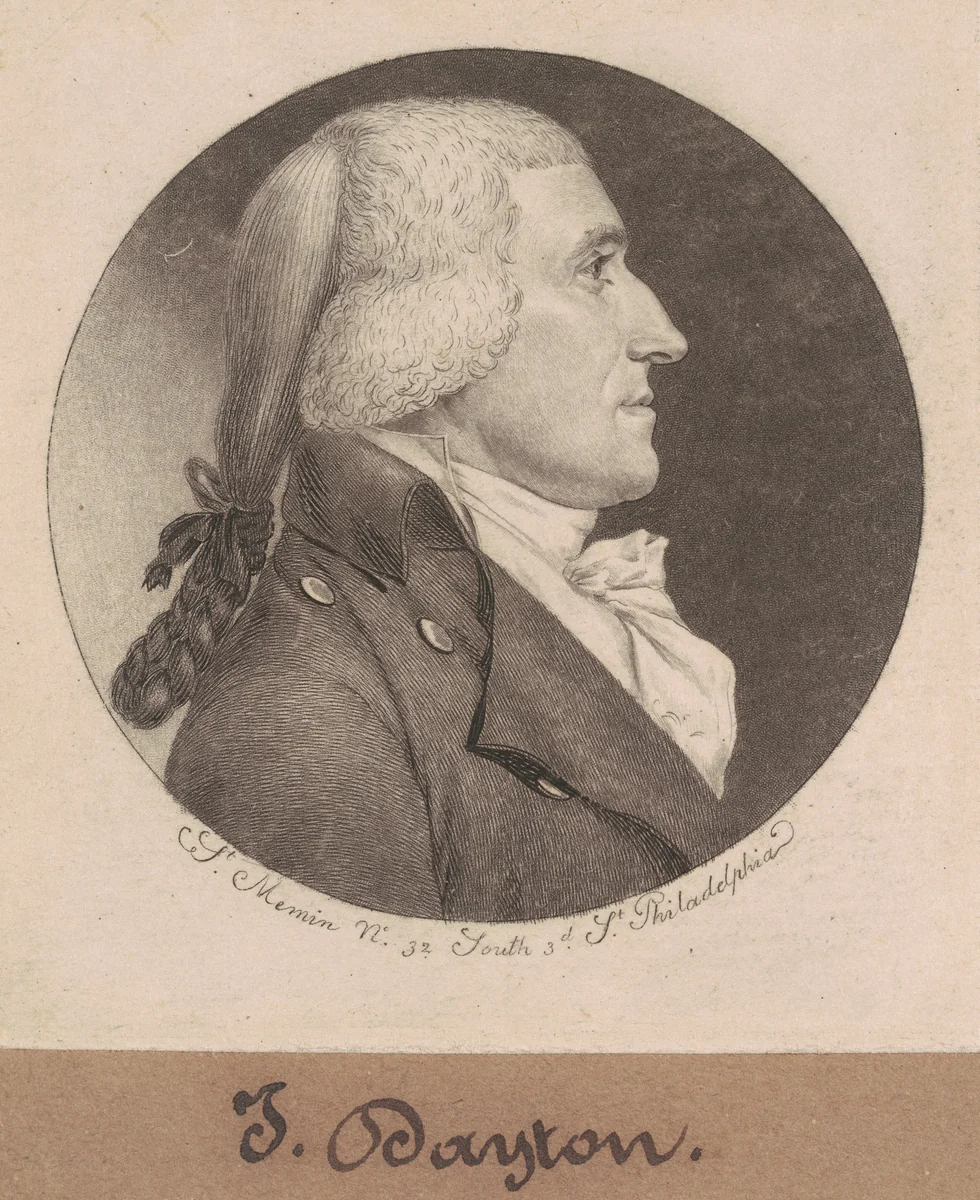 Jonathan Dayton by Charles B. J. Févret de Saint-Mémin, print, 1798