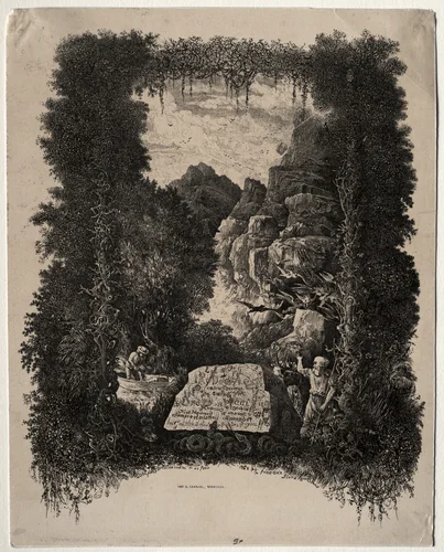 First frontispiece for Fables and Fairy-Tales by Thierry-Faletans by Rodolphe Bresdin, print, 1868