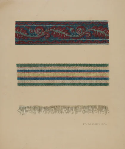 Upholstery Trim by Fritz Boehmer, index of american design, 1938