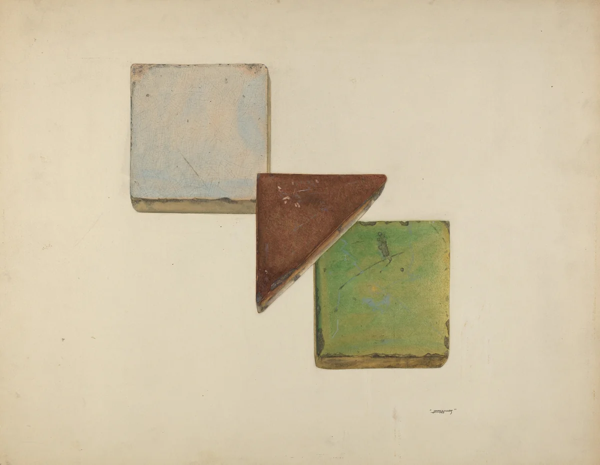 Tiles by John Wilkes, index of american design, 1938