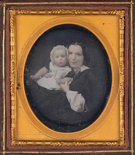 Portrait of a Woman and Baby by Charles H. Williamson, photograph, 1850-1859