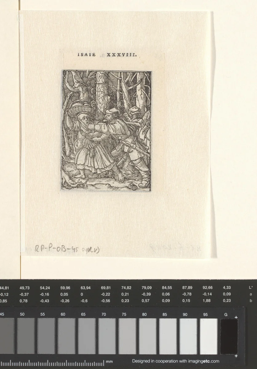 Dief en de Dood by Hans Holbein, print, 1547