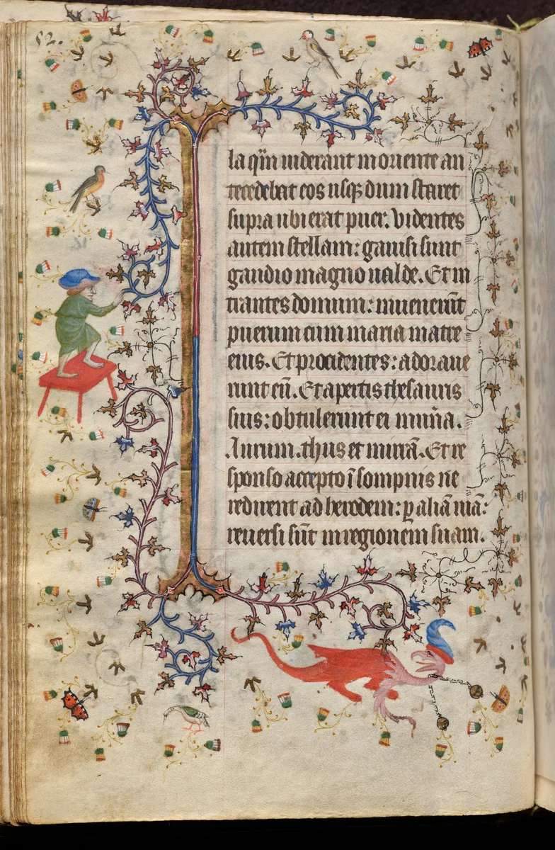Hours of Charles the Noble, King of Navarre (1361-1425): fol. 26v, Text by Master of the Brussels Initials and Associates, book, 1400-1410