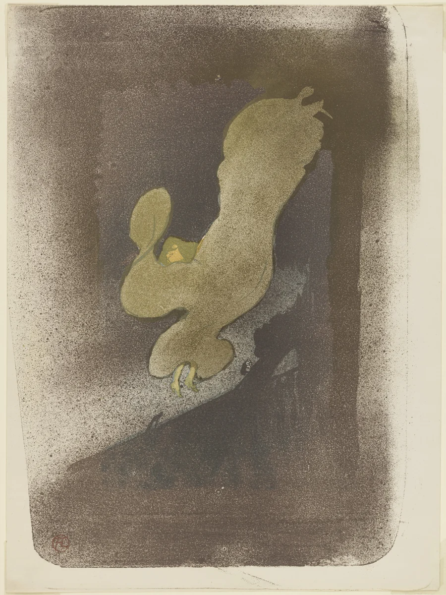 Miss Loïe Fuller by Henri de Toulouse-Lautrec, print, 1893
