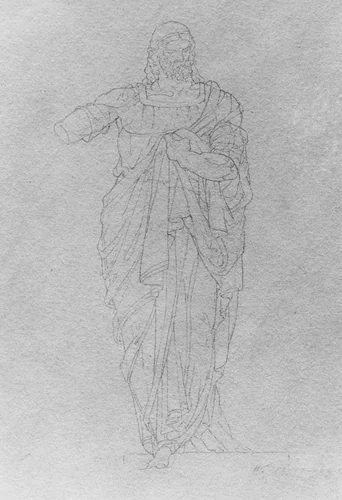 Sculpture Study by William Rimmer, artwork, 1816-1879