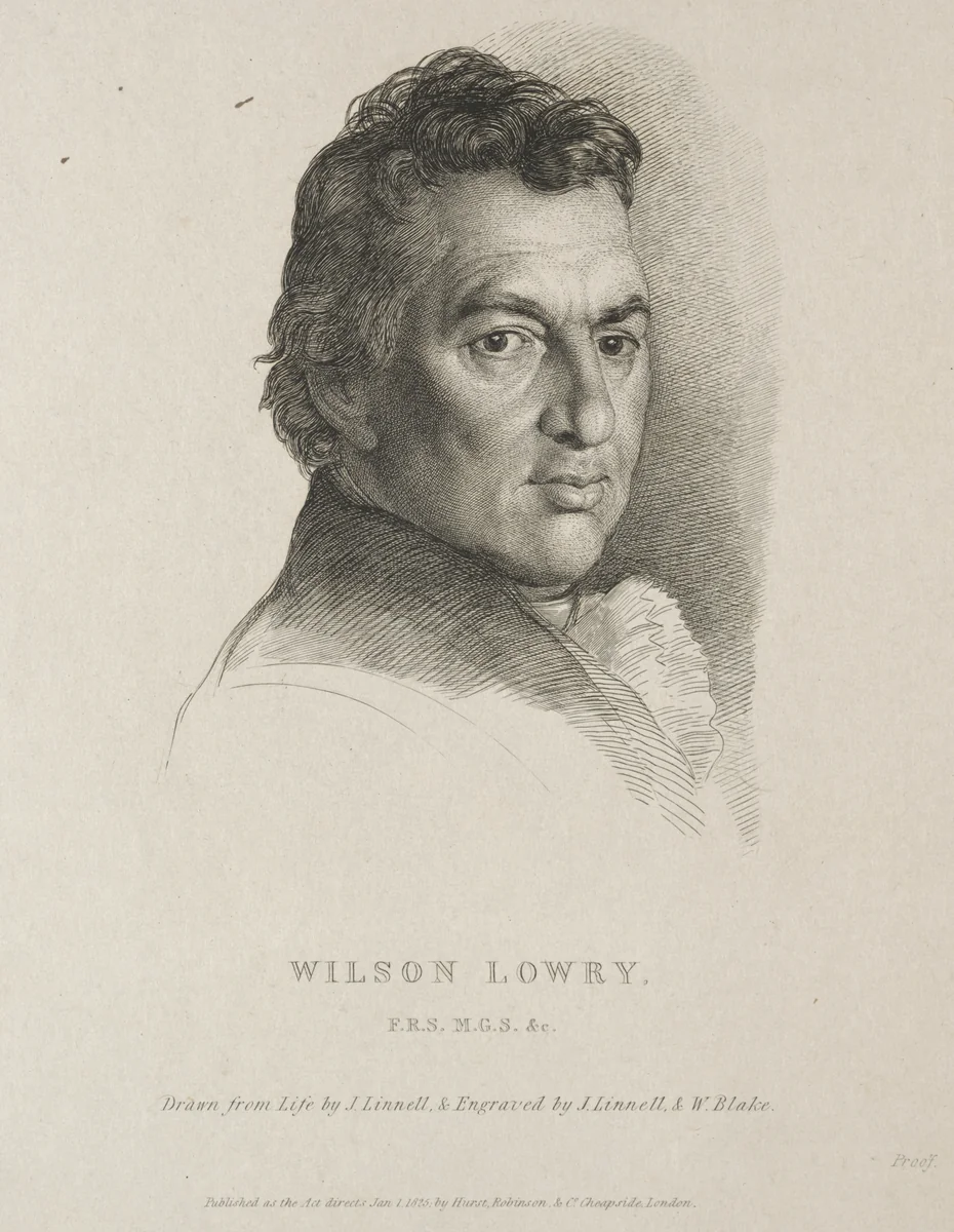 Wilson Lowry by William Blake, print, 1825