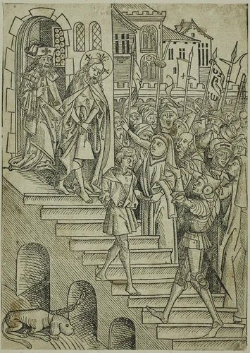 Christ Presented to the People, page 73 from the Treasury (Schatzbehalter) by Michael Wolgemut, print, 1491