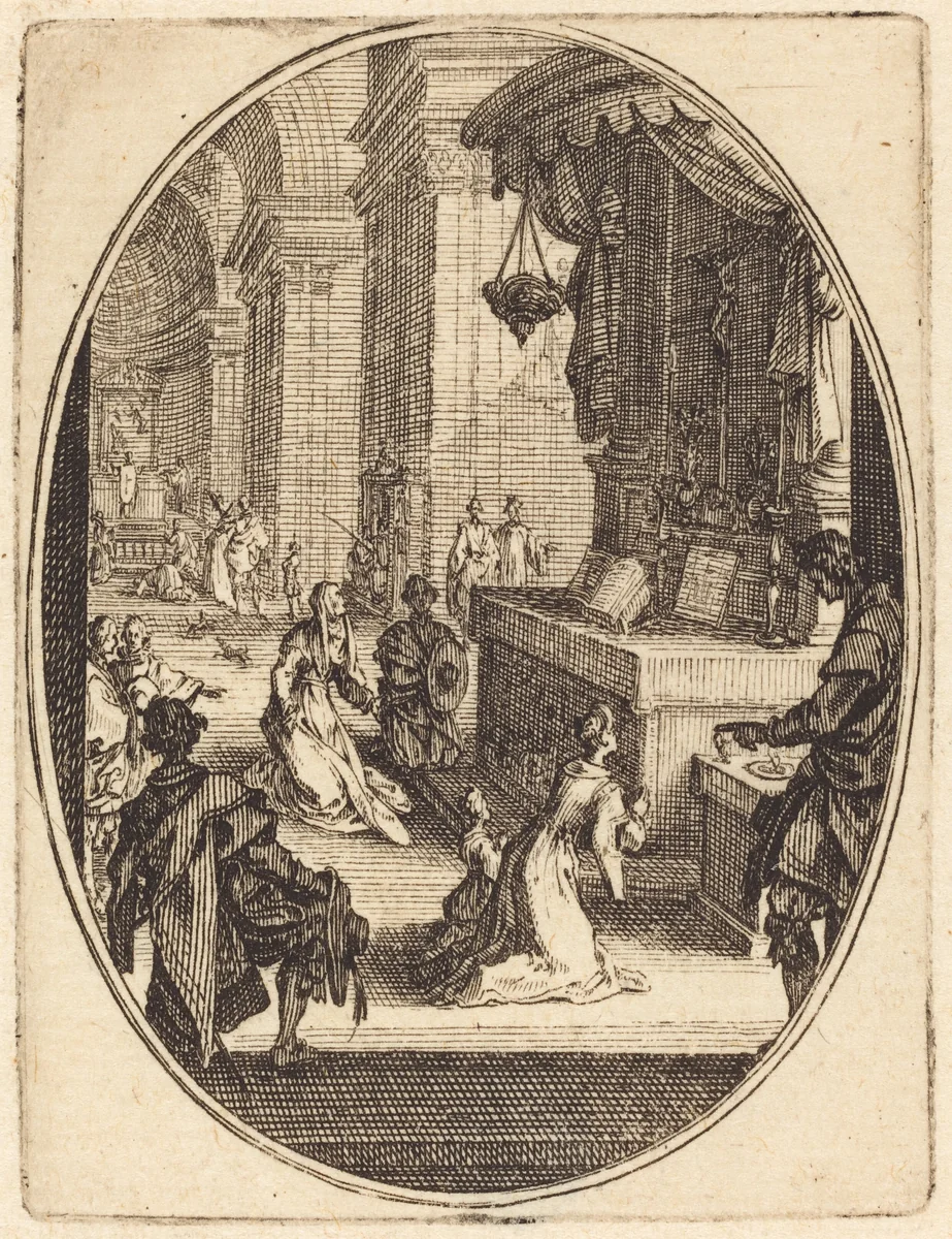 The Cult of God by Jacques Callot, print, 1627