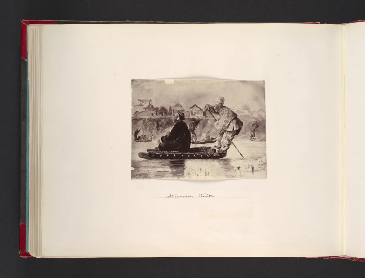 [Drawing or Painting of Winter Scene, Tientsin] by John Thomson, photograph, 1865