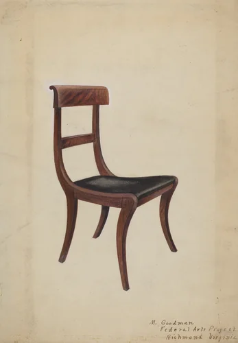 Side Chair by Mattie P. Goodman, index of american design, 1935-1942