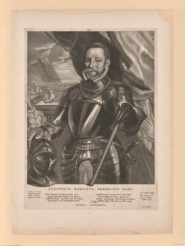 Lodewijk van Boisot, Admiral of Zeeland, from Quatuor Personae by Cornelis Visscher, print, 1649