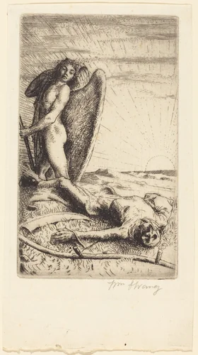 Death Defeated by William Strang, print, 1894