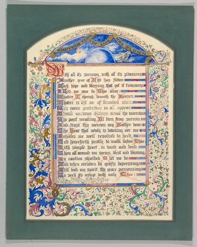 Another Year of LIfe Has Flown by Freeman Gage Delamotte, drawing, 1830-1862