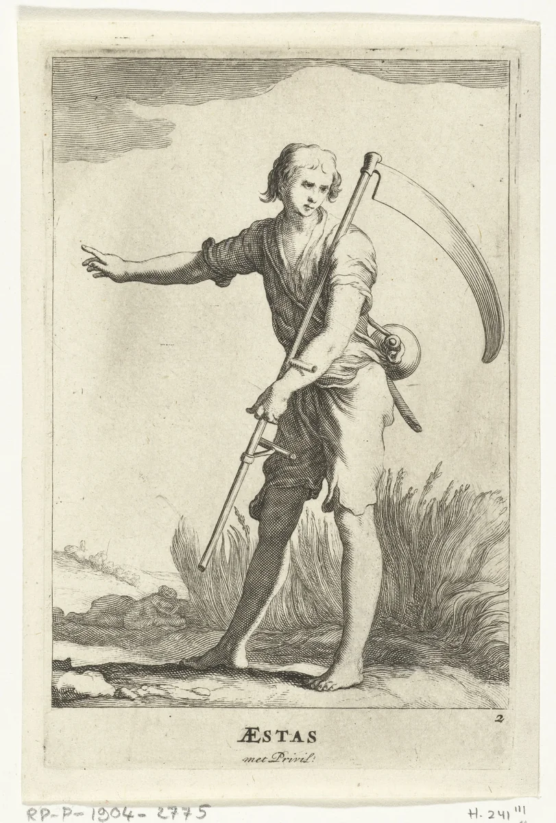 Zomer by Frederick Bloemaert, print, 1632-1670