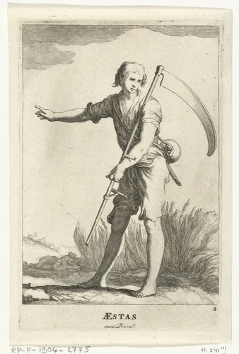 Zomer by Frederick Bloemaert, print, 1632-1670