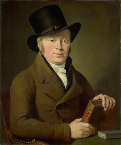 Barend Klijn Barendsz (1774-1829), Poet by Adriaan de Lelie, painting, 1813