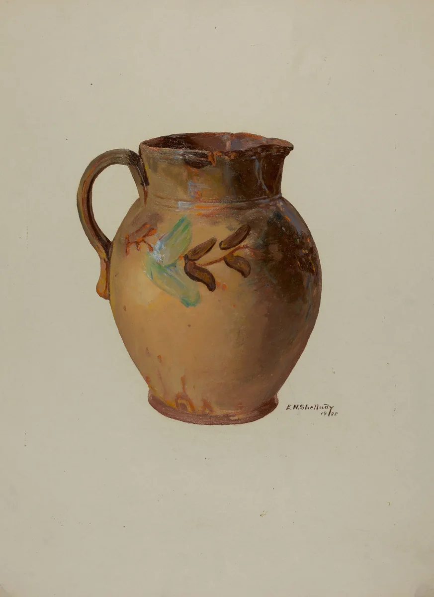 Pa. German Jug by Eugene Shellady, index of american design, 1936