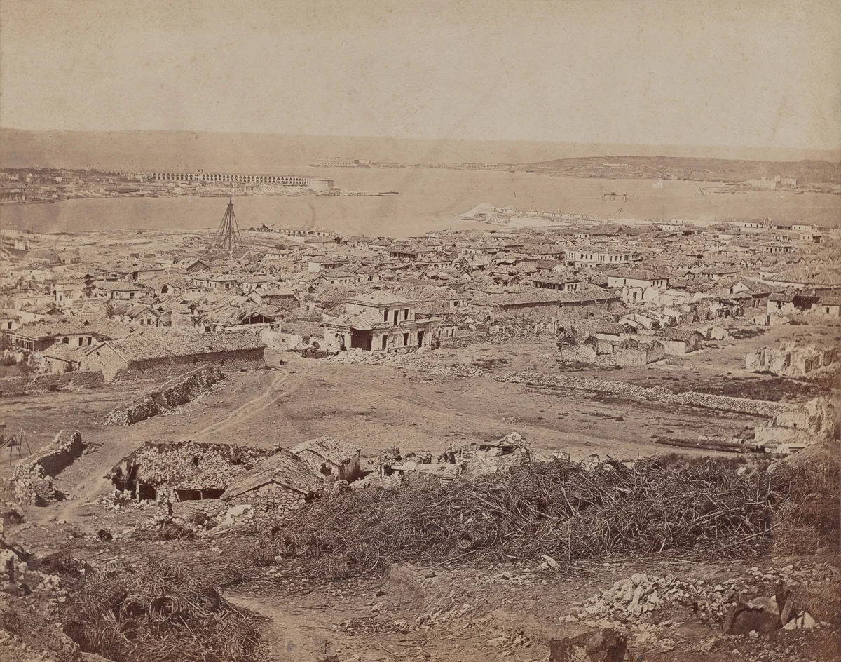 Distant View of the Arsenal by James Robertson; Felice Beato, photograph, 1855-1856