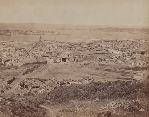 Distant View of the Arsenal by James Robertson; Felice Beato, photograph, 1855-1856