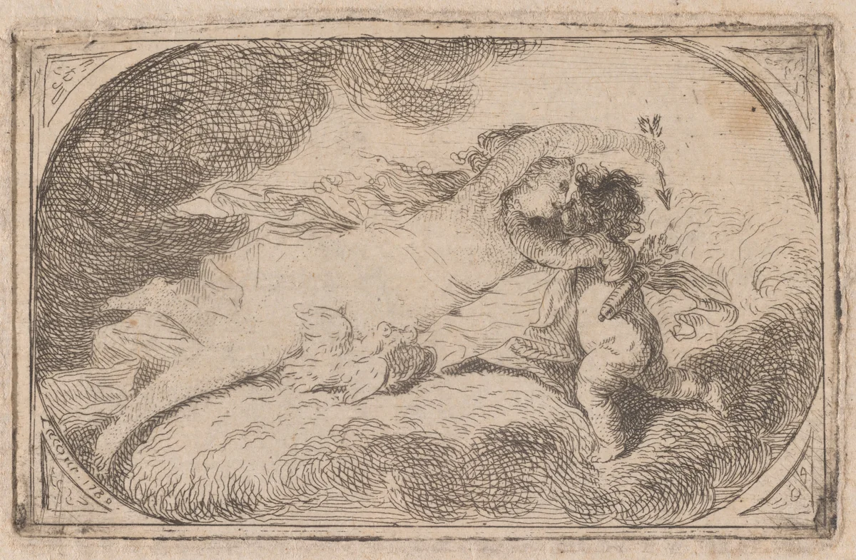 Venus and Cupid by Pierre Lacour, print, 1780