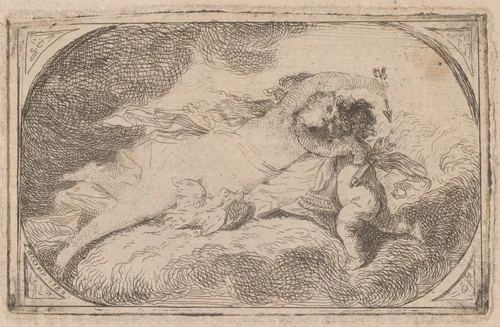 Venus and Cupid by Pierre Lacour, print, 1780