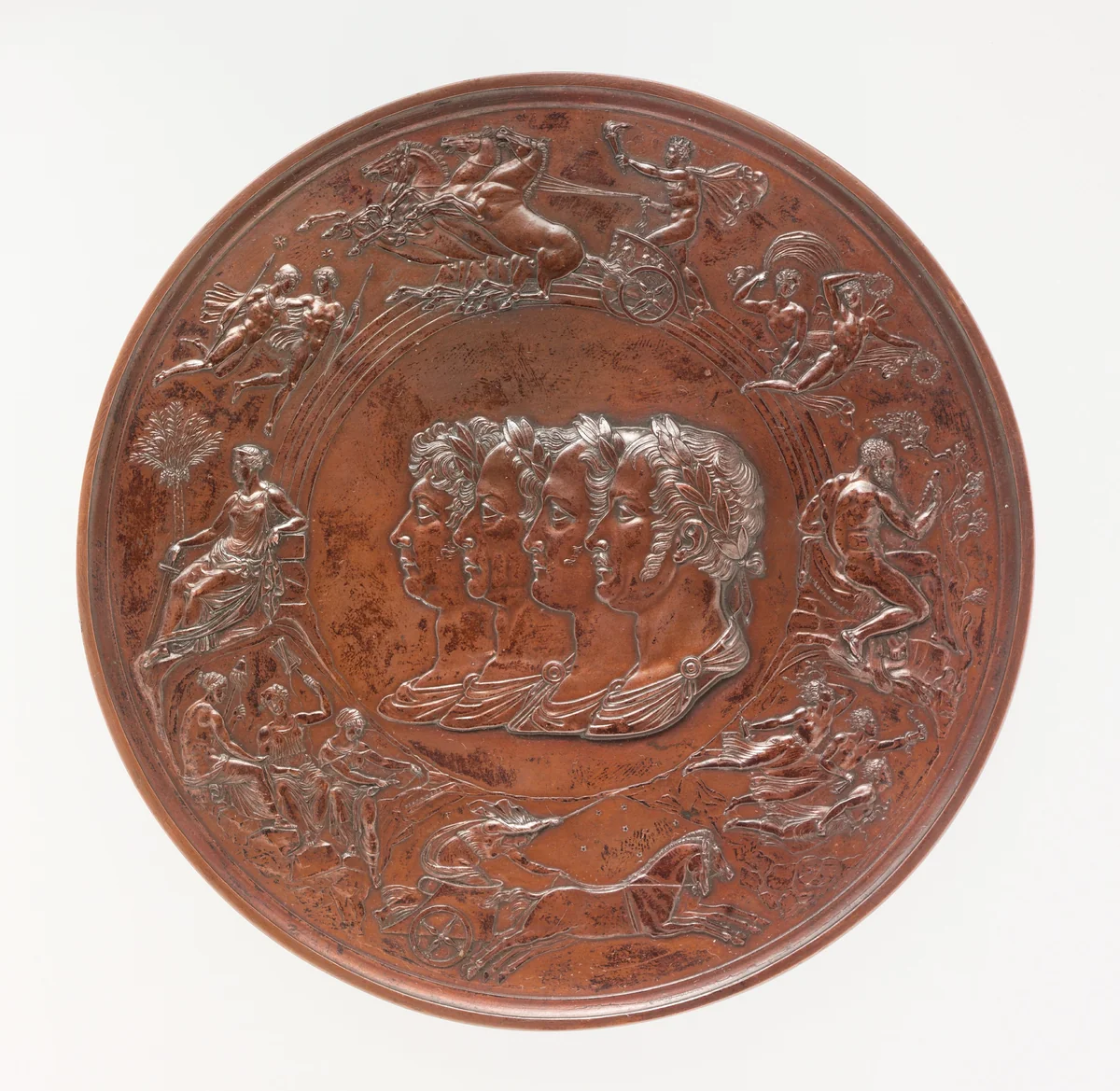 The Waterloo Medal by Benedetto Pistrucci, metalwork, 1819-1852