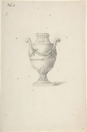 Design for an Urn by anonymous, drawing, 1765-1795