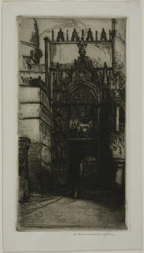 Portal of the Ducal Palace, Venice by Donald Shaw MacLaughlan, print, 1899