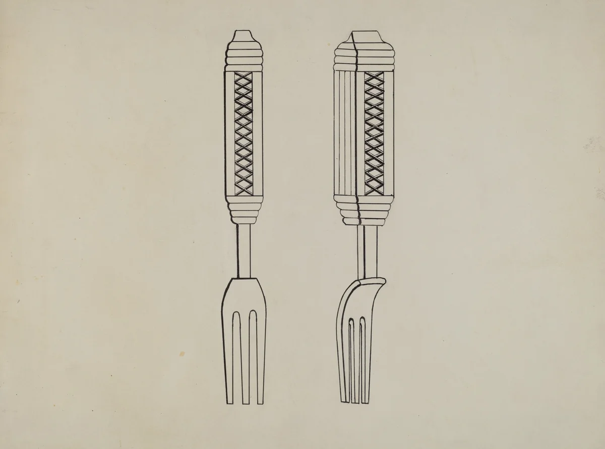 Pickle Fork by John R. Towers, index of american design, 1936