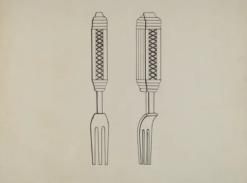 Pickle Fork by John R. Towers, index of american design, 1936