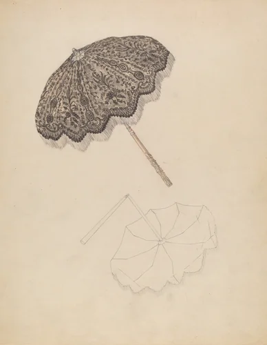Parasol by Gladys Cook, index of american design, 1938