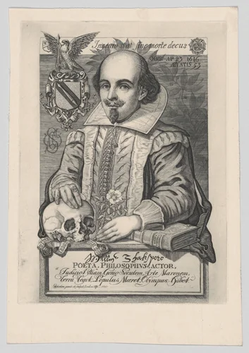 William Shakespeare by Charles William Sherborn, print, 1876