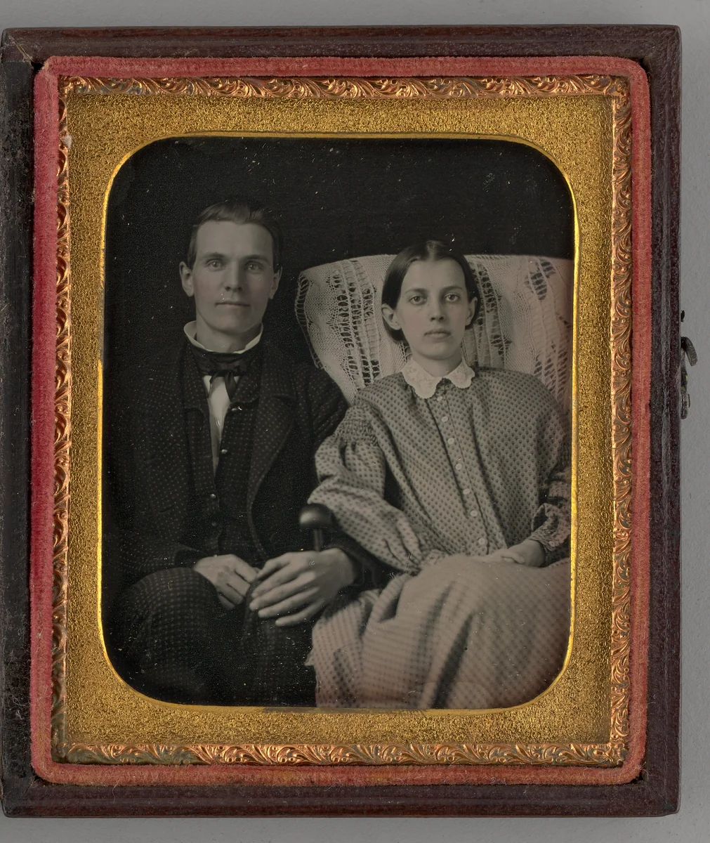 Untitled (Portrait of a Man and a Woman) by Unknown maker, other, 1849