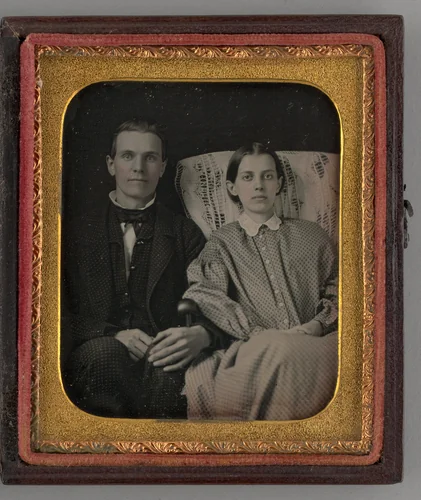Untitled (Portrait of a Man and a Woman) by Unknown maker, other, 1849