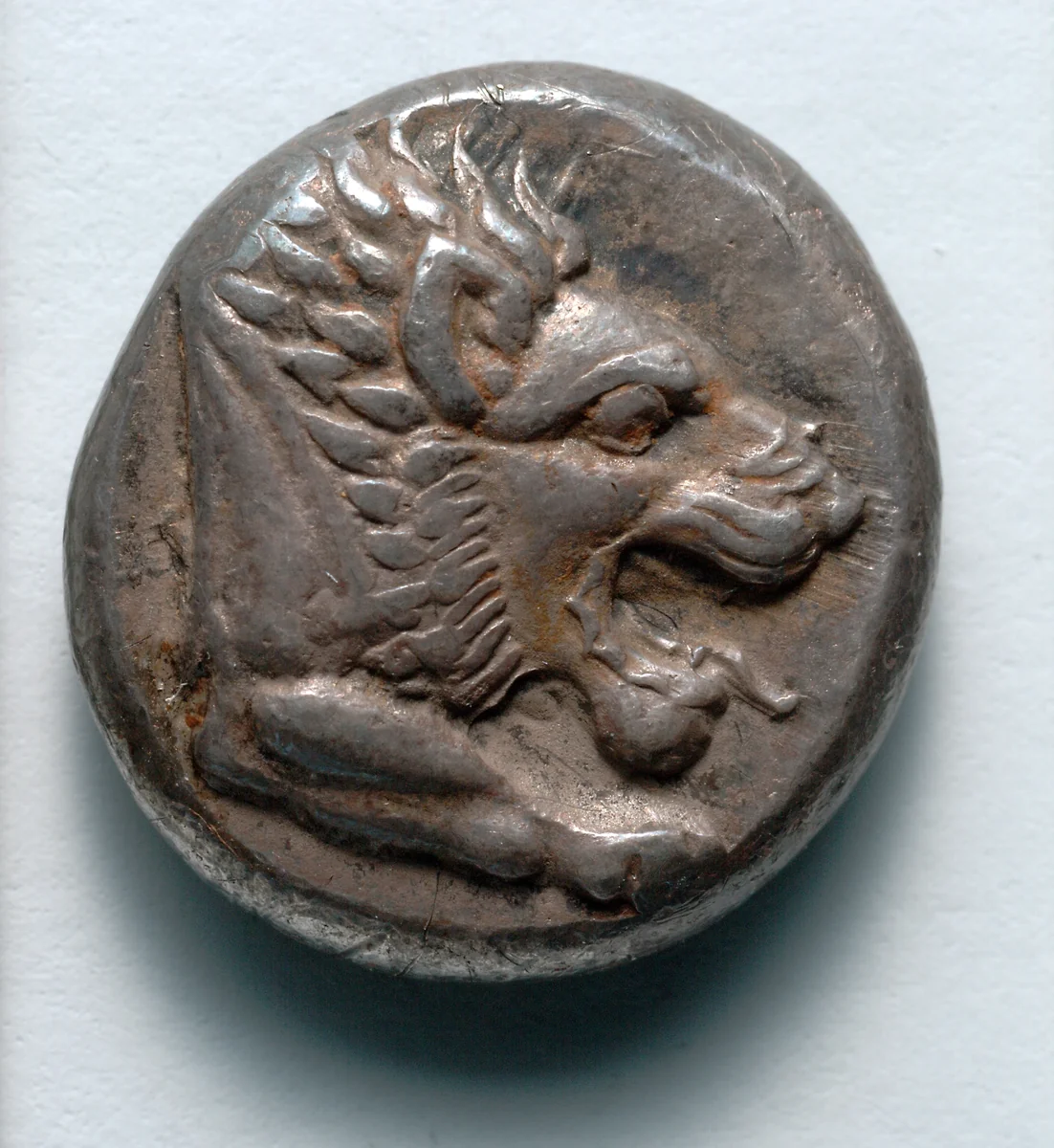 Drachm: Forepart of Lion (obverse) by Unknown, metalwork, -465--449