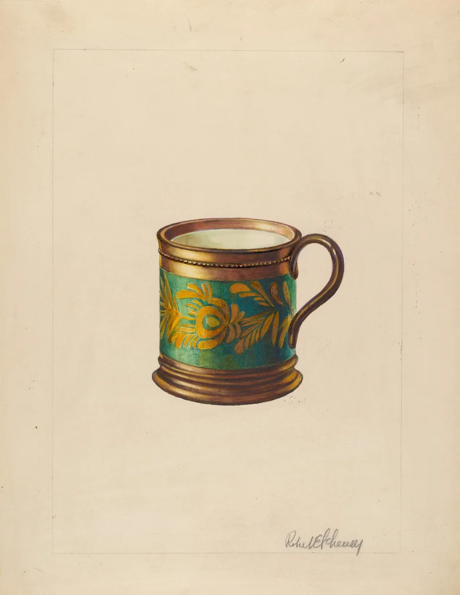 Luster Mug by Robert Schuerer, index of american design, 1937