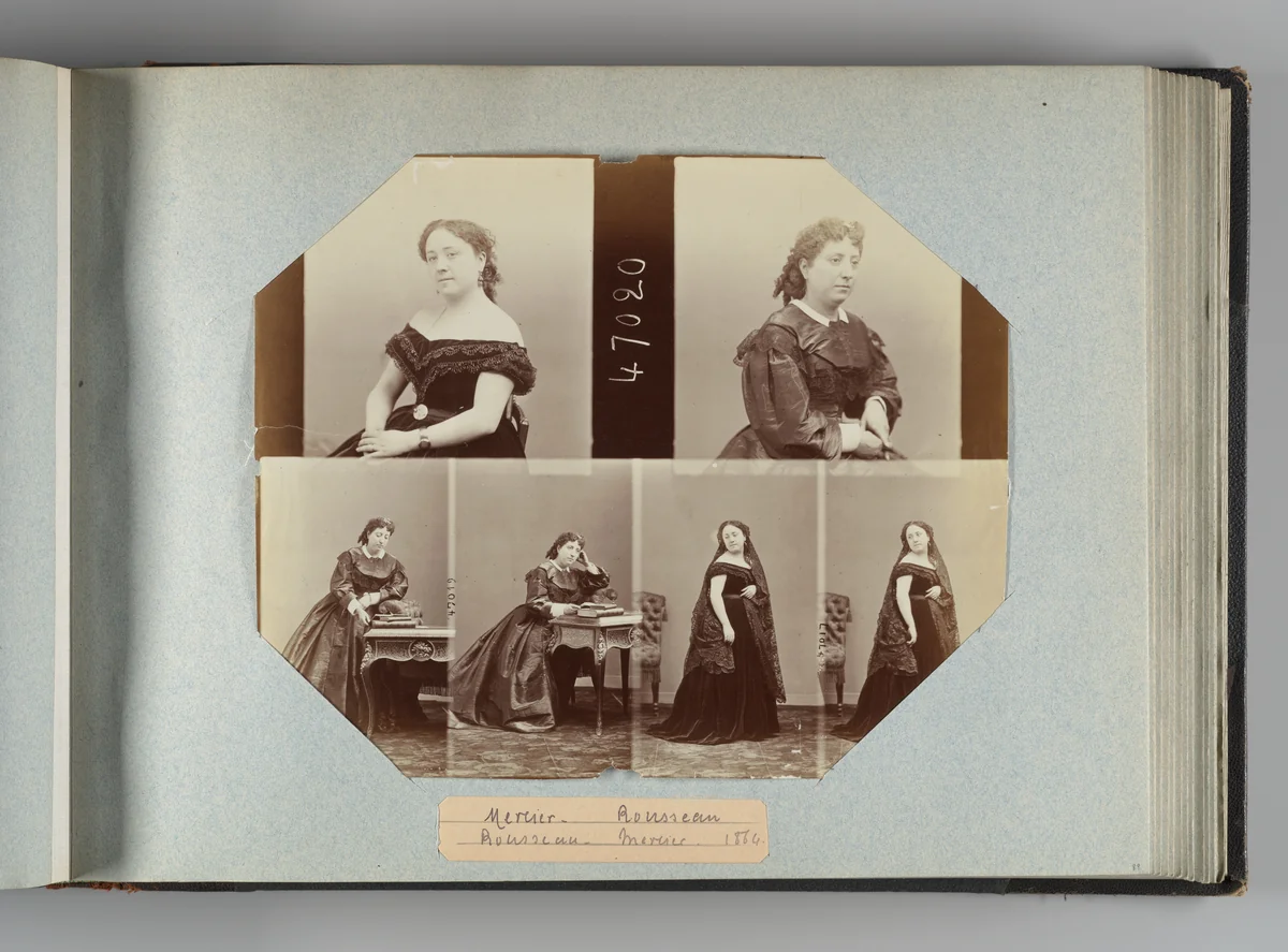 Mlle Mercier; Mlle Rousseau by André Adolphe-Eugène Disdéri, photograph, 1850-1869