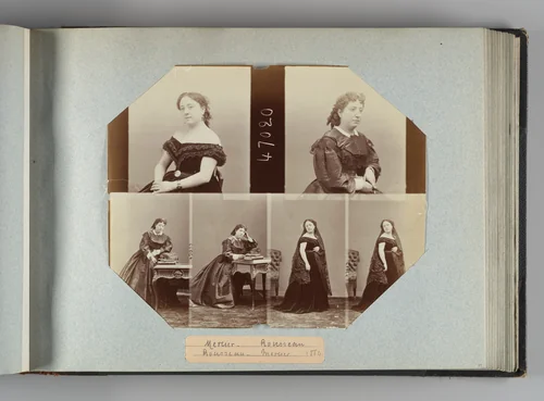 Mlle Mercier; Mlle Rousseau by André Adolphe-Eugène Disdéri, photograph, 1850-1869