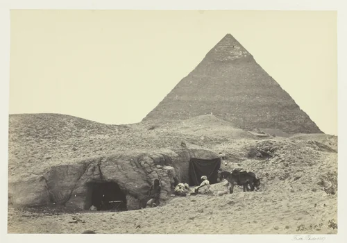 Rock-Tombs and Belzoni's Pyramid, Gizeh by Francis Frith, photograph, 1857