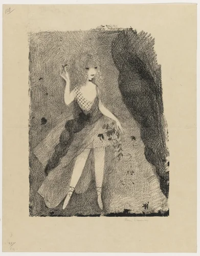 Dancer with Flowers (Danceuse aux fleurs) by Marie Laurencin, print, 1921