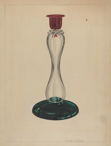 Candlestick by John Dana, index of american design, 1937