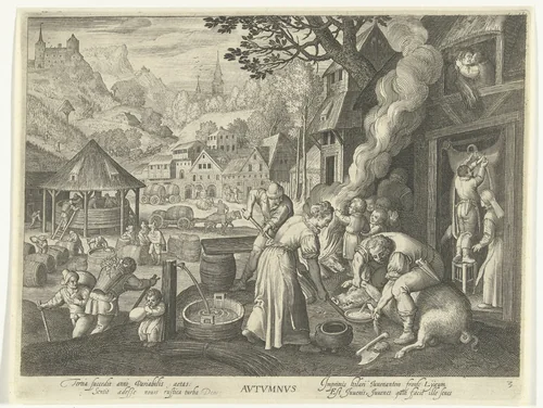 Herfst by Unknown, print, 1581-1656