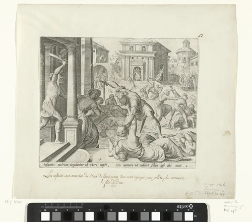 Kindermoord te Bethlehem by Johann Sadeler, print, 1585