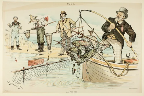 All for Him by Joseph Keppler, print, 1892