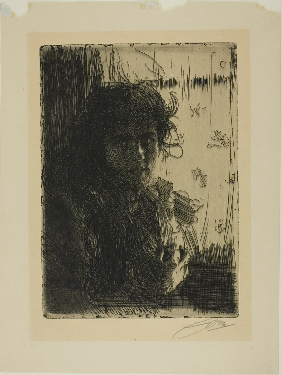 An Irish Girl or Annie by Anders Zorn, print, 1894