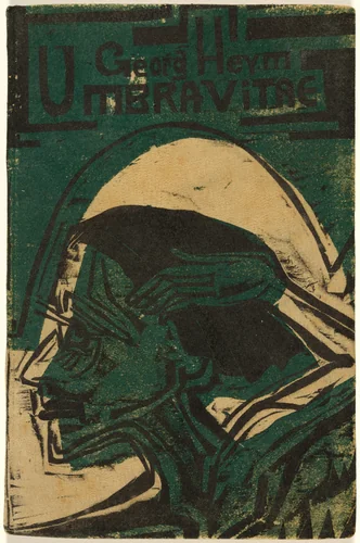 Bucheinband (cover) from mock-up of Georg Heym: Umbra Vitae (Georg Heym: Shadow of Life) by Ernst Ludwig Kirchner, volume, 1912-1922