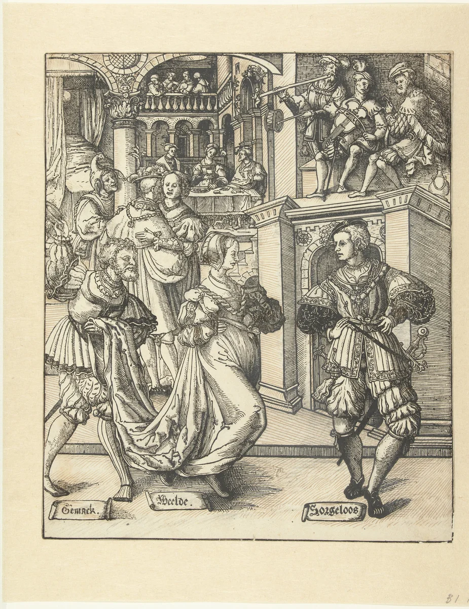 Het bal by Cornelis Anthonisz, print, 1541