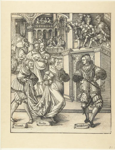 Het bal by Cornelis Anthonisz, print, 1541