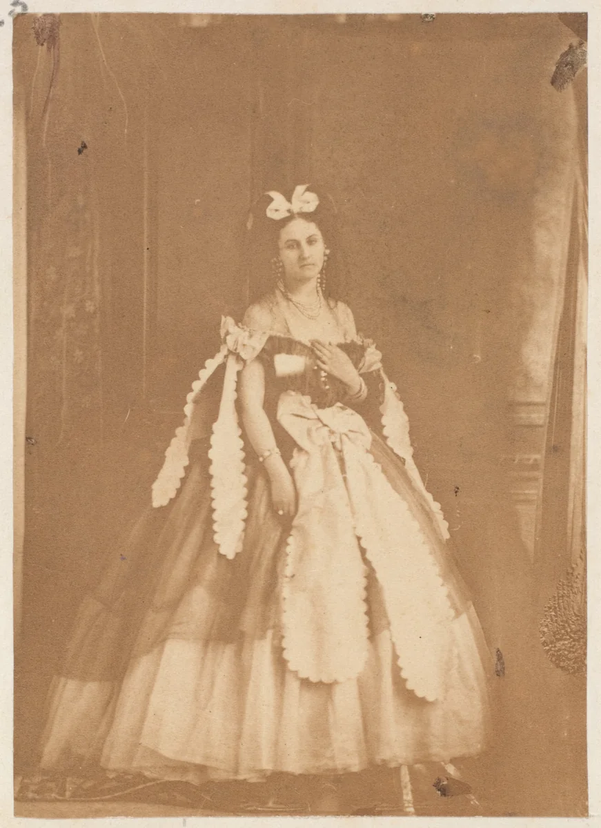 Les rubans découpé by Pierre-Louis Pierson, photograph, 1860-1869